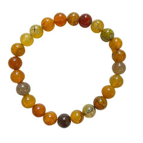 Fire Agate Bracelet 8mm