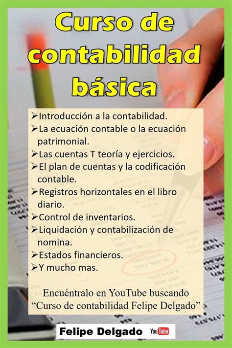 Curso De Contabilidad Para No Contadores Contabilidad Contaduria Y