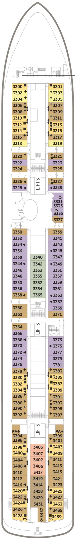 Borealis Deck Plans Planet Cruise