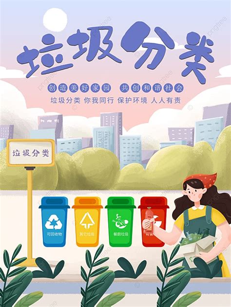 Garbage Classification Poster Template Download On Pngtree