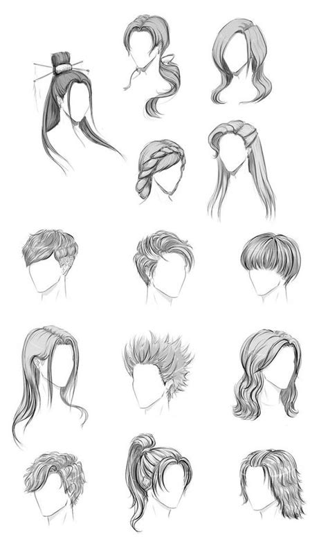 30 Idées Pour Apprendre à Faire Un Dessin De Cheveux