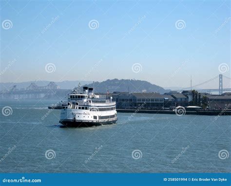 Hornblower Boat Travels By The San Francisco Pier 39 Editorial Stock