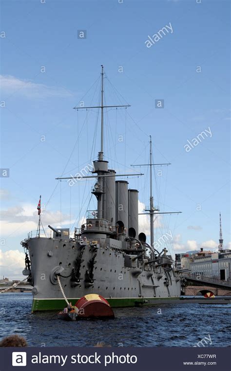 Battleship Aurora Saint Petersburg Russia High Resolution Stock ...