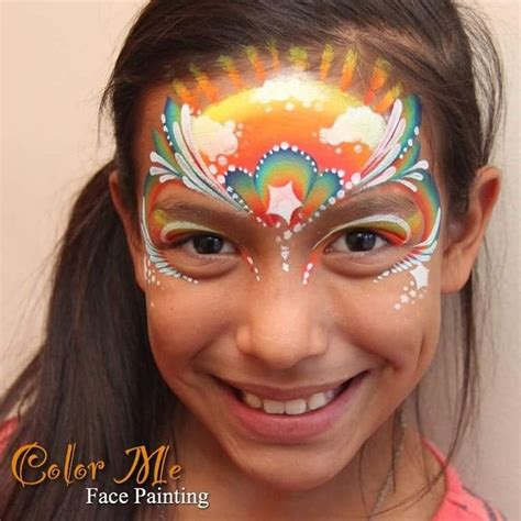 Excellent Rainbow Face Painting Designs Princess Face Painting