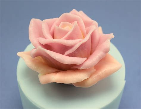 Extra Large 3d Rose Silicone Mold For Soap Flower Silicone Etsy