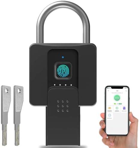 Smart Fingerprint Lock Bluetooth Padlock Keyless Biometric Lock