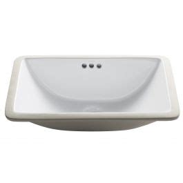 Rectangular Undermount White Ceramic Bathroom Sink | Kraus USA