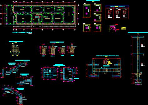 Cimentaciones En Autocad Librer A Cad