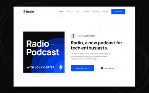 Radio - Podcast HTML5 Responsive Website Template