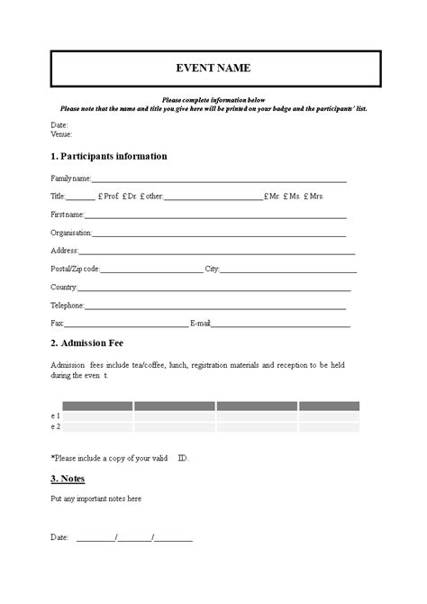 Event Registration Form Template Are You Organizing An Event And Need