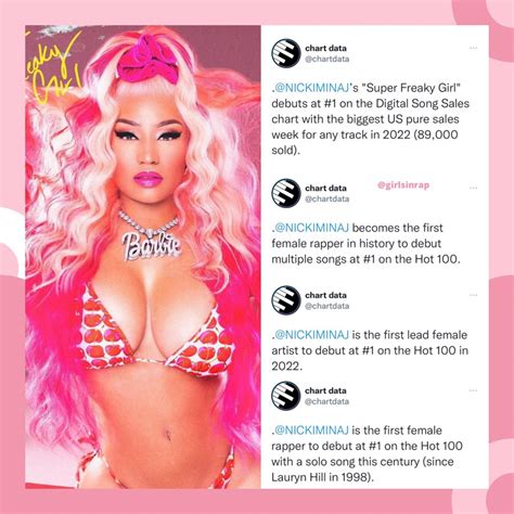 Zolanski On Twitter Rt Girlsinrap Nickiminaj Makes History As