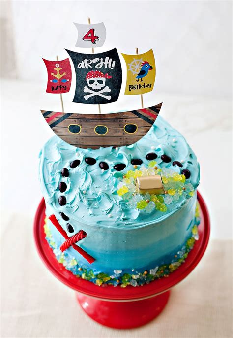 Fondant Pirate Cake Topper - Pirate Topper - Pirate Cake - Pirate Birthday - Pirate 1st Birthday ...