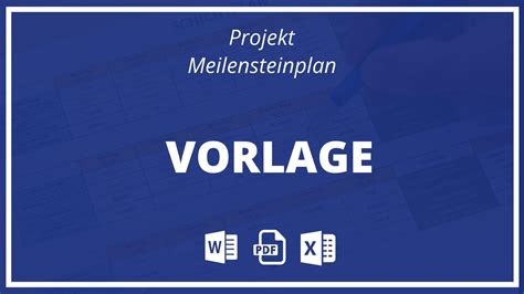 Projekt Meilensteinplan Vorlage PDF WORD EXCEL