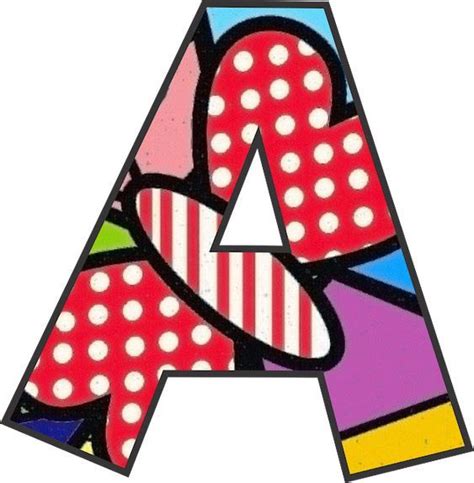 Alfabeto Png Romero Britto Britto Art Romero Britto Alphabet Letter Templates