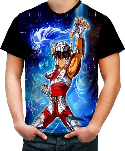 Camiseta Cavaleiros Do Zodiaco Seya De Pegasus 01 Parcelamento Sem Juros