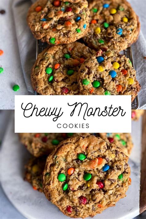 Ultimate Chewy Monster Cookies