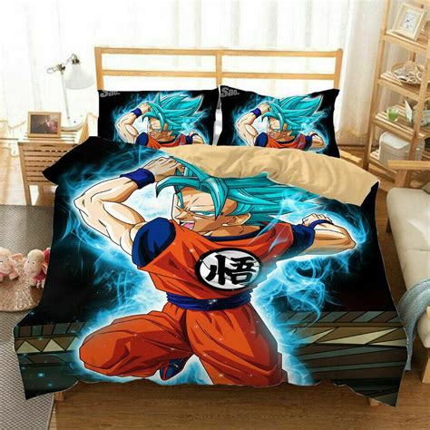 Anime Dragon Ball Z Goku Bedding Set Duvet Cover Birthday Etsy