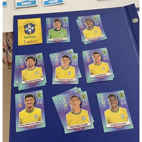 Brasil Figurinhas Panini Complete Seu Lbum Copa Do Mundo Qatar