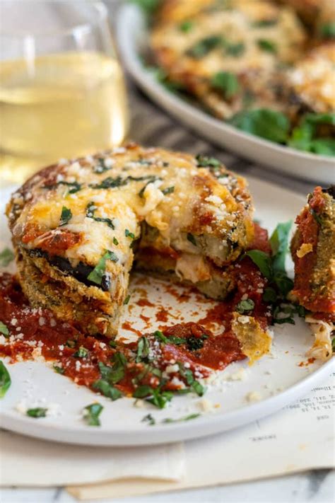 Crispy Gluten Free Eggplant Parmesan Oven Baked Recipe