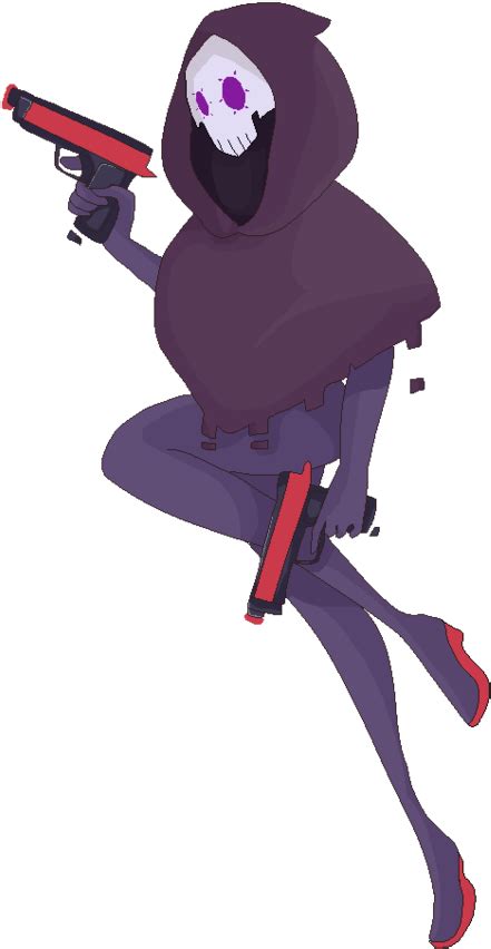 Sombra Transparent Pixel Overwatch Female Reaper Free Transparent