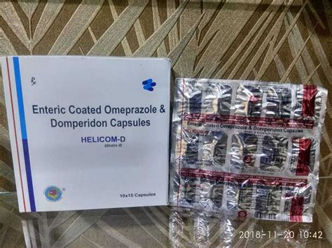 Omeprazole 20mg EC Domperidone 10mg Helciom D Omeprazole 20mg EC