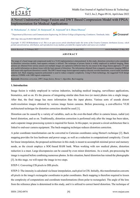 A Novel Undistorted Image Fusion And DWT Based Compression Model With