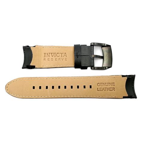 Genuine Invicta Black Leather Band For Jt 12962 Total Watch Repair