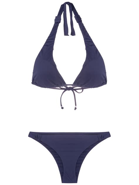 Amir Slama Halterneck Non Wired Bikini Set Farfetch