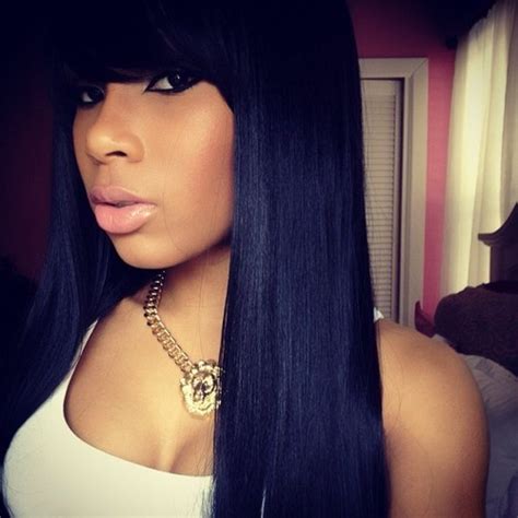 12 Pretty Black Hairstyles With Bangs Pretty Designs