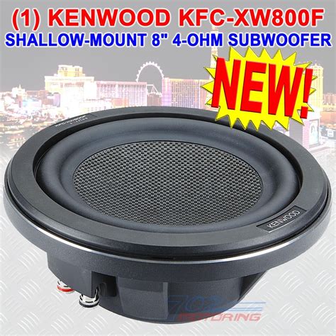 KENWOOD EXCELON KFC XW800F 8 SHALLOW COMPONENT SUBWOOFER 600 WATTS 4