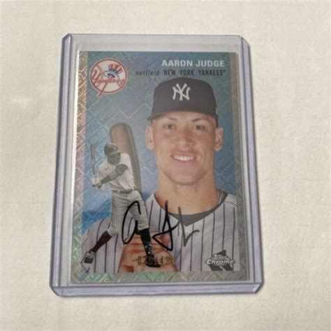 2023 Topps Chrome PLATINUM Anniversary Aaron Judge 499 TOPPS REFRACTOR