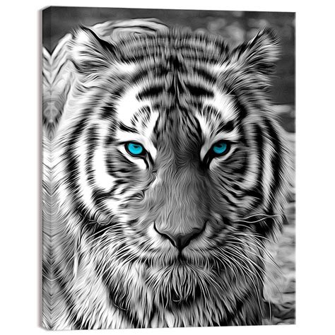 Buy Welmeco Wildlife Animals Canvas Wall Decor Art Abstract Black And