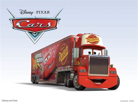 Mack the Truck from Disney-Pixar Movie Cars Desktop Wallpaper