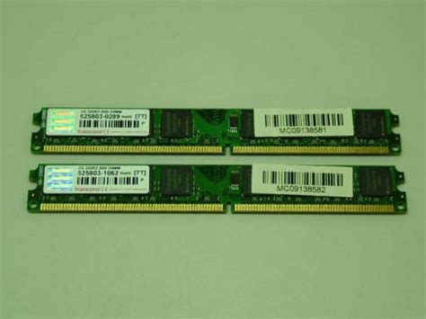 【中古】nbmem0477 Transcend 240pin Ddr2メモリ 2gb Pc2 6400 2枚組の落札情報詳細 ヤフオク