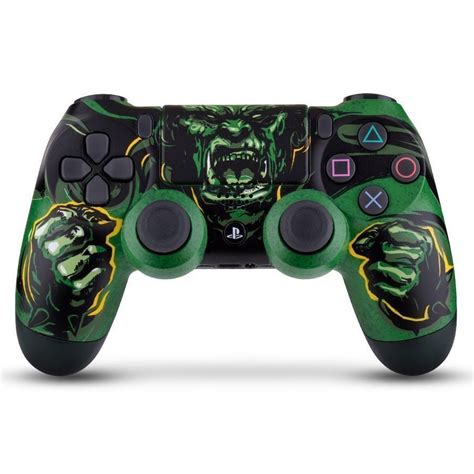 Custom Dualshock 4 Controller Orc Warlord By Etsy