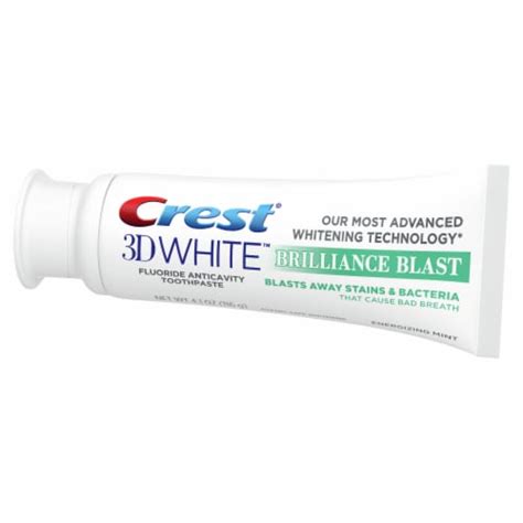 Crest D White Brilliance Blast Whitening Toothpaste Mint Oz