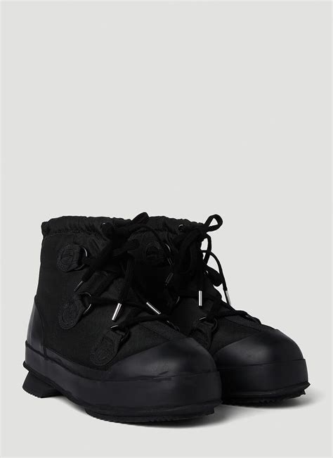 Lace Up Boots In Black Acne Studios