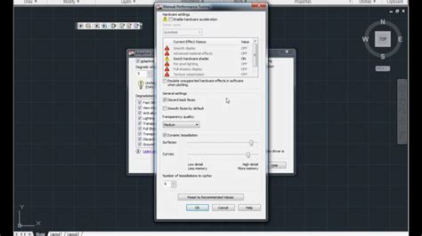 Autocad Enable Hardware Acceleration Youtube