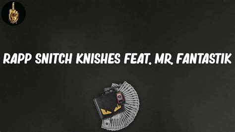 Rapp Snitch Knishes Feat Mr Fantastik Lyrics Mf Doom Youtube