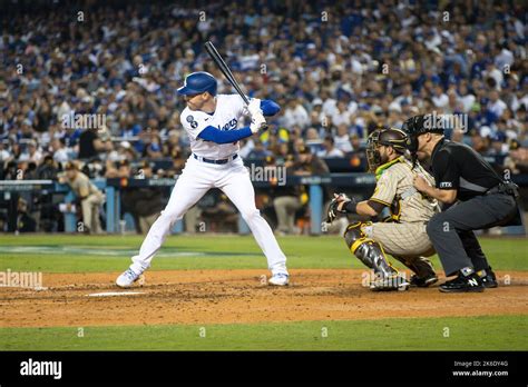 Los Angeles Dodgers First Baseman Freddie Freeman 5 Waits For The