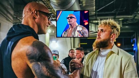 The Rock Sends A Message To Jake Paul After Meeting Him At Wrestlemania