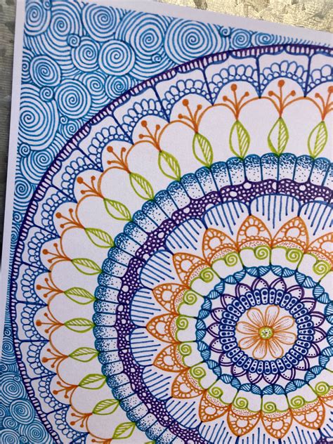 Mandala Art Mandala Print Zen Art Meditation Art Boho - Etsy