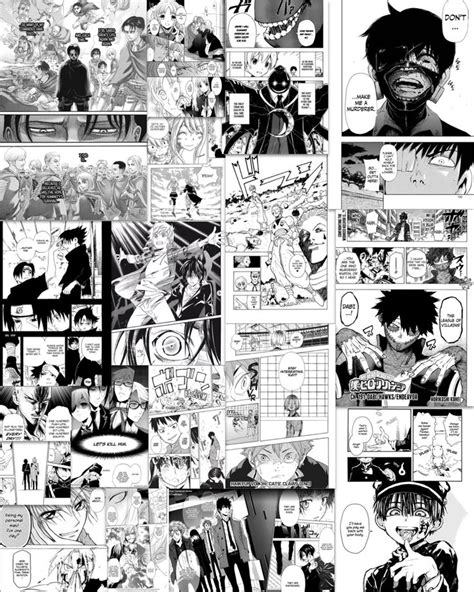 🔥 [40+] Anime Black And White Collage Wallpapers | WallpaperSafari