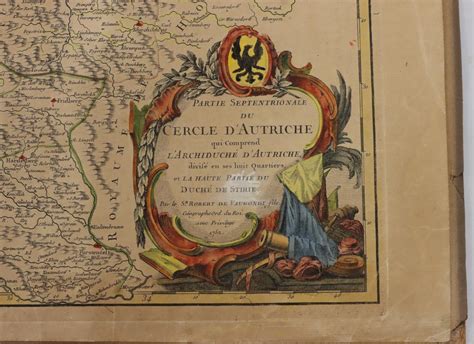 A 19th Century Continental Hand Coloured Map Partie Septentrionale Du