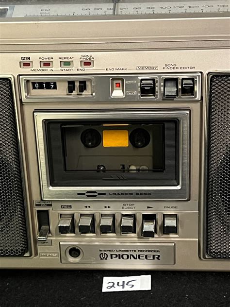 Vintage Pioneer Sk 31 Boombox Stereo Cassette Recorder See Description