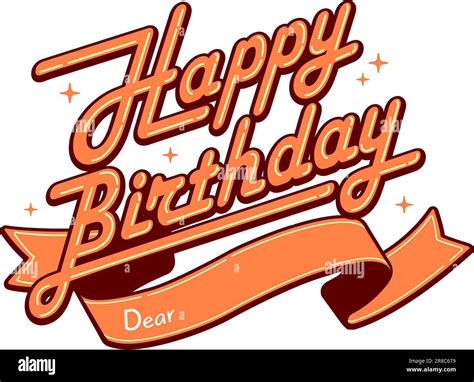 Happy Birthday Logo Vector Illustration Stock Vector Image Art Alamy