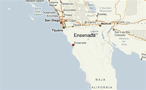 Port Ensenada Mexico Map