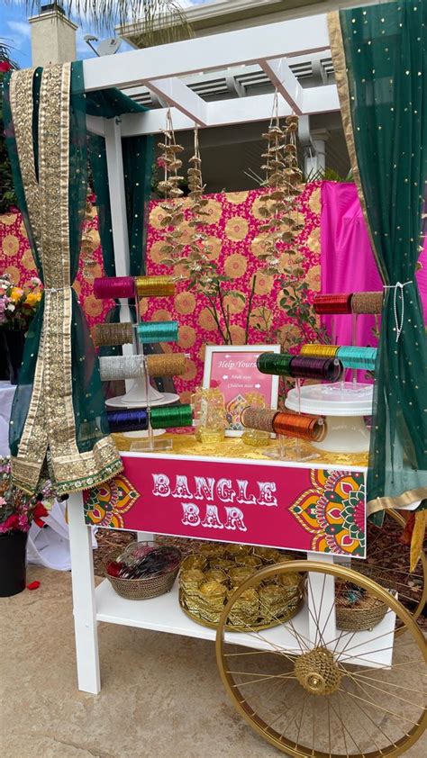 Bangle Bar Desi Wedding Decor Wedding Planning Decor Mehndi Decor