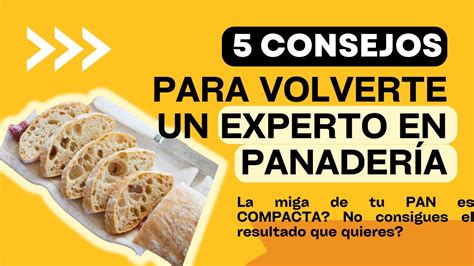 5 CONSEJOS para volverte un EXPERTO en PANADERÍA La miga de tu PAN