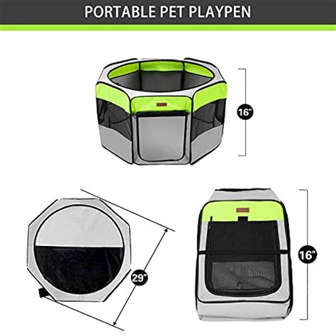 Akinerri Pet Playpen Portable Foldable Playpen For Dogcatpuppy